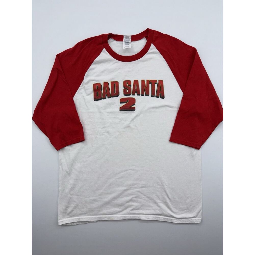Bad Santa 2 T-shirt Jersey Cult Movie Large Red And White